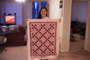 My first machine sewn quilt!